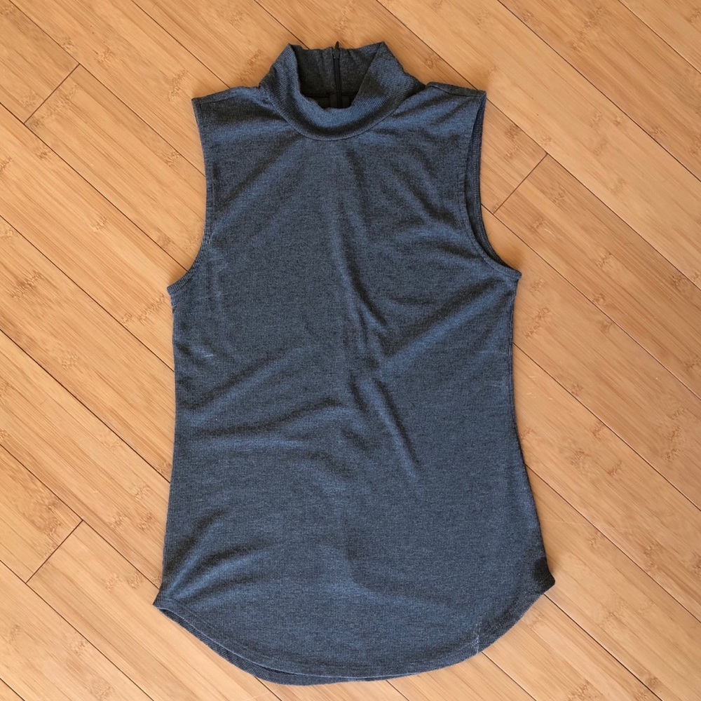 Ribbed Mock Neck Tank